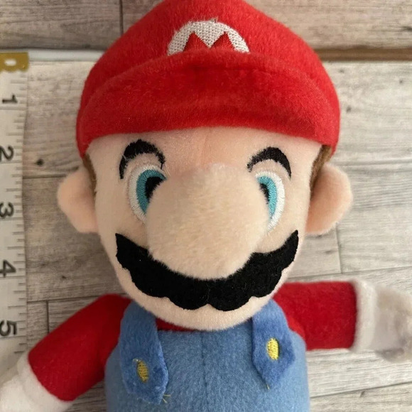 Nintendo Super Mario 2018 Mario Stuffed Toy Plush 10” Red Blue - Picture 9 of 9
